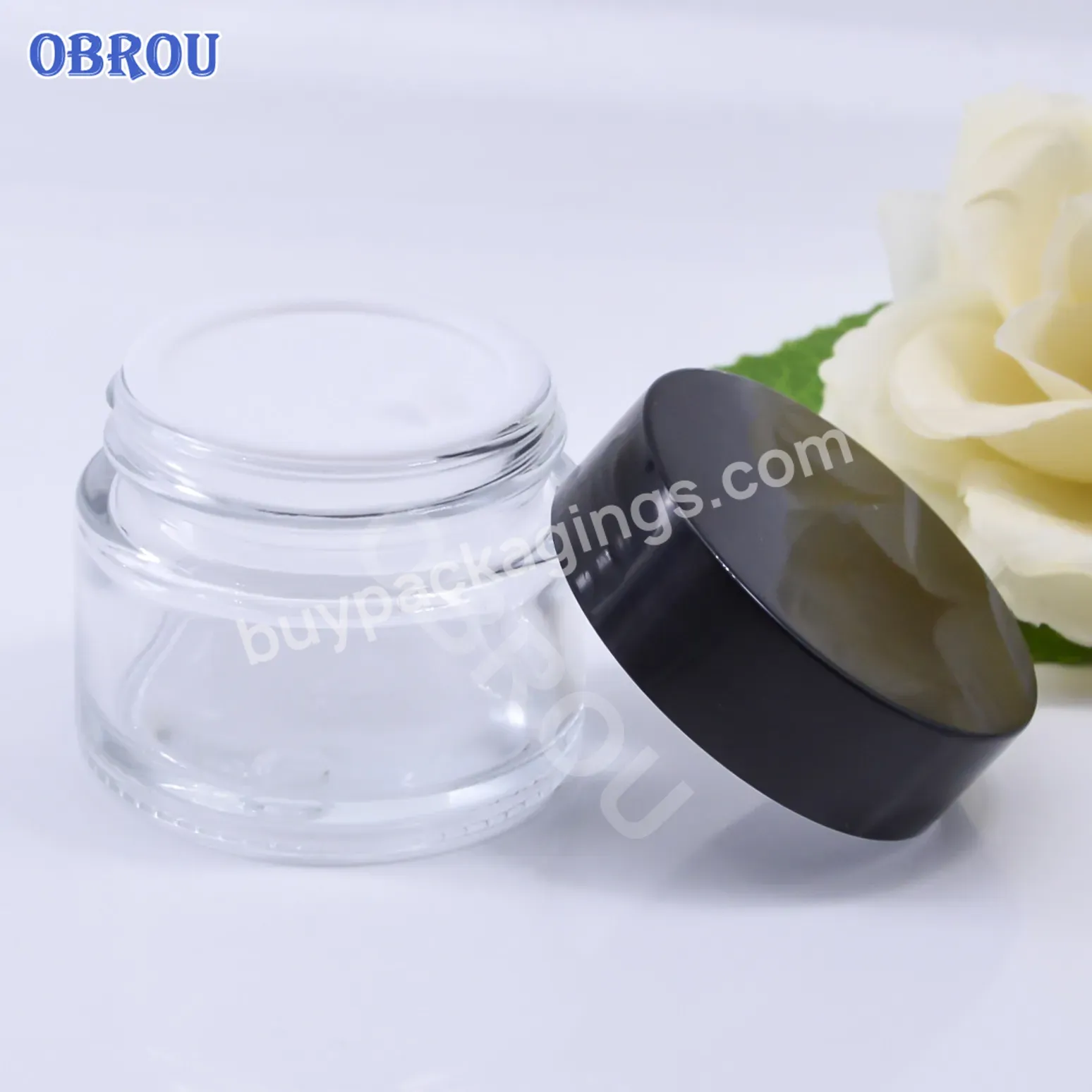Hot Sales 20g 30g 50g Amber Clear Frosted Glass Cream Jar With Plastic Lid For Skin Care Cream - Buy 20g Glass Jar,30g Jar With Plastic Lid,50g Skin Care Cream Jar.