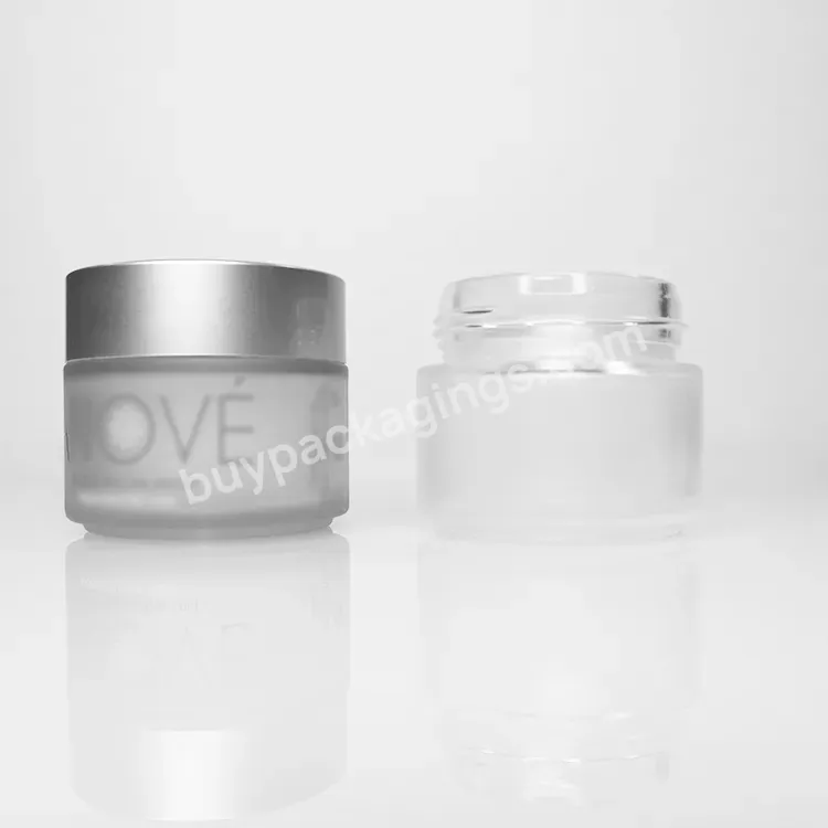 Hot Sales 30g 50g 60g 100g 150g 200g 250g Clear Matte Personal Care Eye Cream Wide Mouth Jar Face Cream Cosmetic Glass Jars