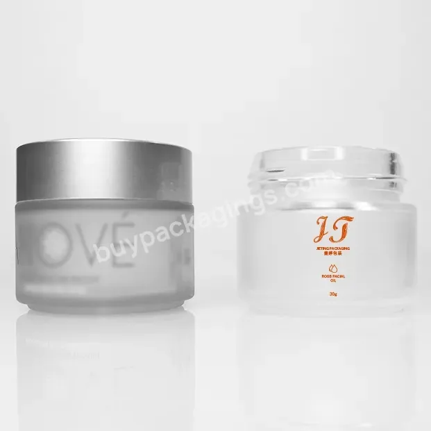 Hot Sales 30g 50g 60g 100g 150g 200g 250g Clear Matte Personal Care Eye Cream Wide Mouth Jar Face Cream Cosmetic Glass Jars