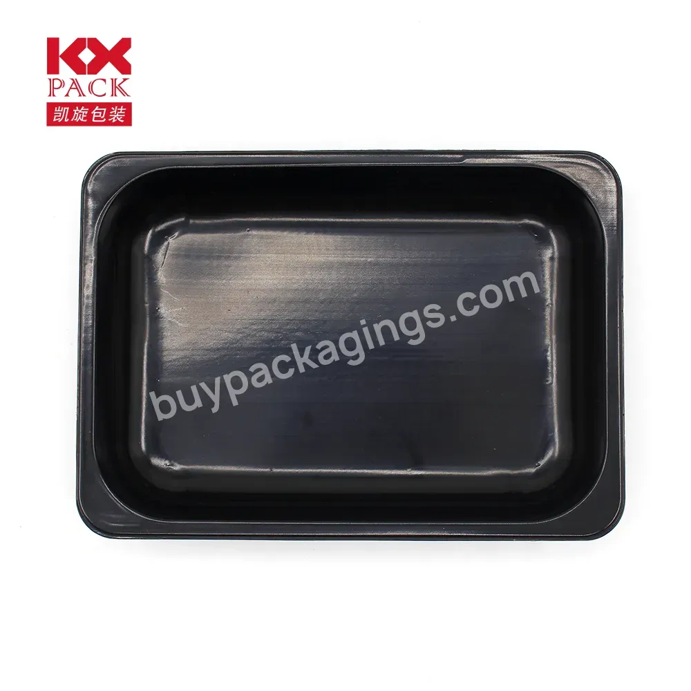 Hot Sales Black Microwavable Pp Plastic Blister Tray For Food Packaging Frozen Food Tray - Buy Disposable Blister Plastic Food Container Food Tray Packaging/packing Manufacturing,Best Quality China Manufacturer Grade Plastic Tray Food Box For Food Pa