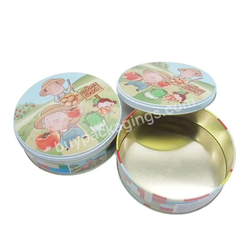 Hot Sales Food Grade New Products Food Grade Round Metal Container Candy Sugar Cookie Tin Can Packaging Box For Baking Cake - Buy New Arrivals Cookies Tin,Tin Cans For Cake,Small Metal Tin Boxes.