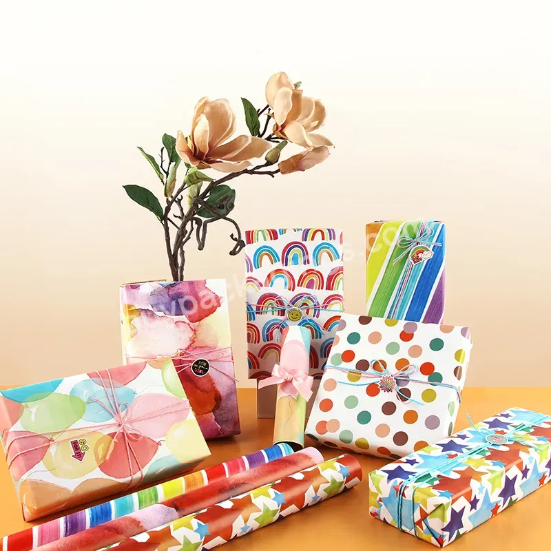 Hot Sell 50*70cm Bright Colorful Gift Wrapping Paper 80gsm Bond Paper For Valentine's Day Gift Wrap - Buy 50*70cm Bright Colorful Gift Wrapping Paper,80gsm Bond Paper,Paper For Valentine's Day Gift Wrap.