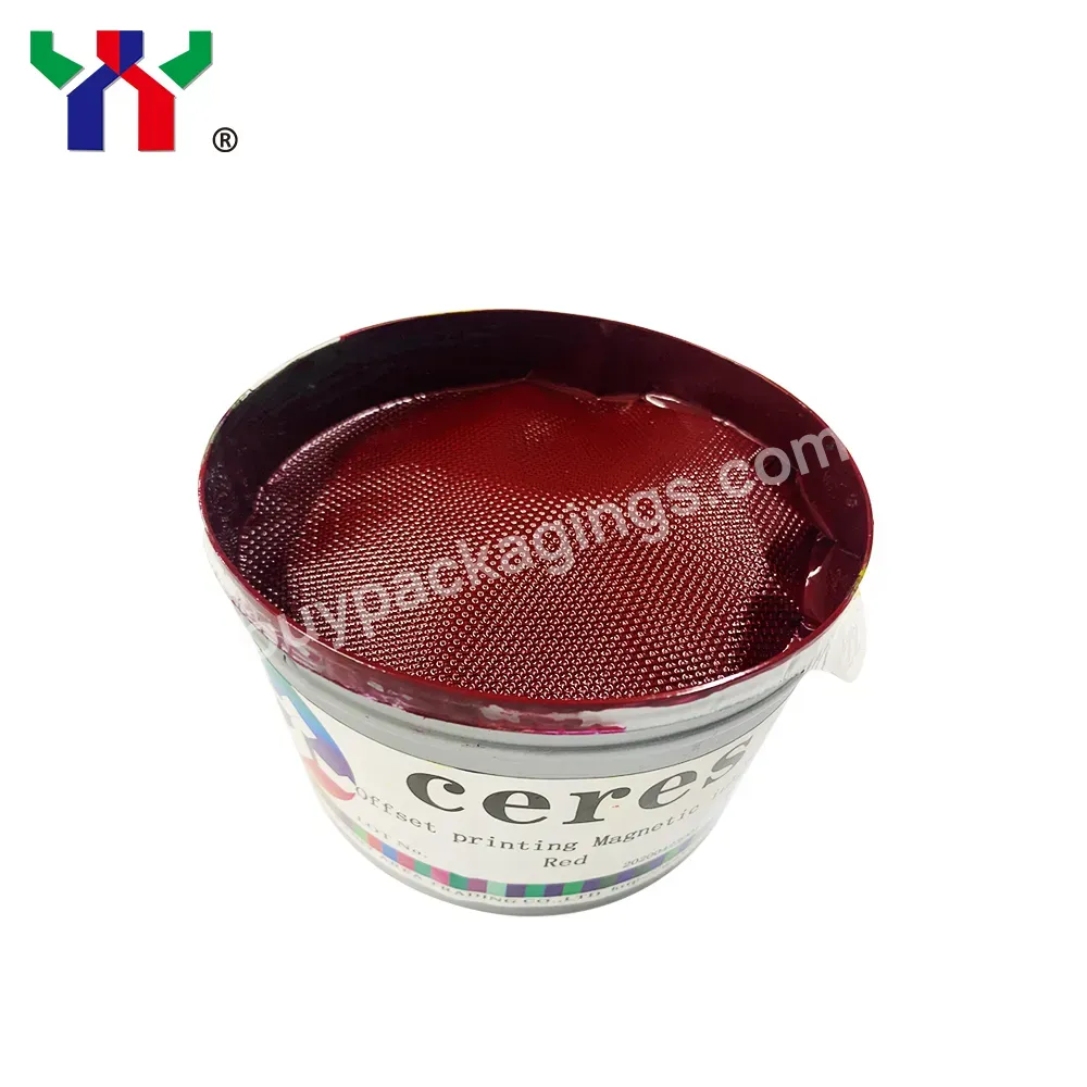 Hot Sell Offset Printing Magnetic Ink,Ceres Brand,Red Color,1kg/can - Buy Security Ink,Magnetic Ink,Magnetic Ink For Offset Printing.