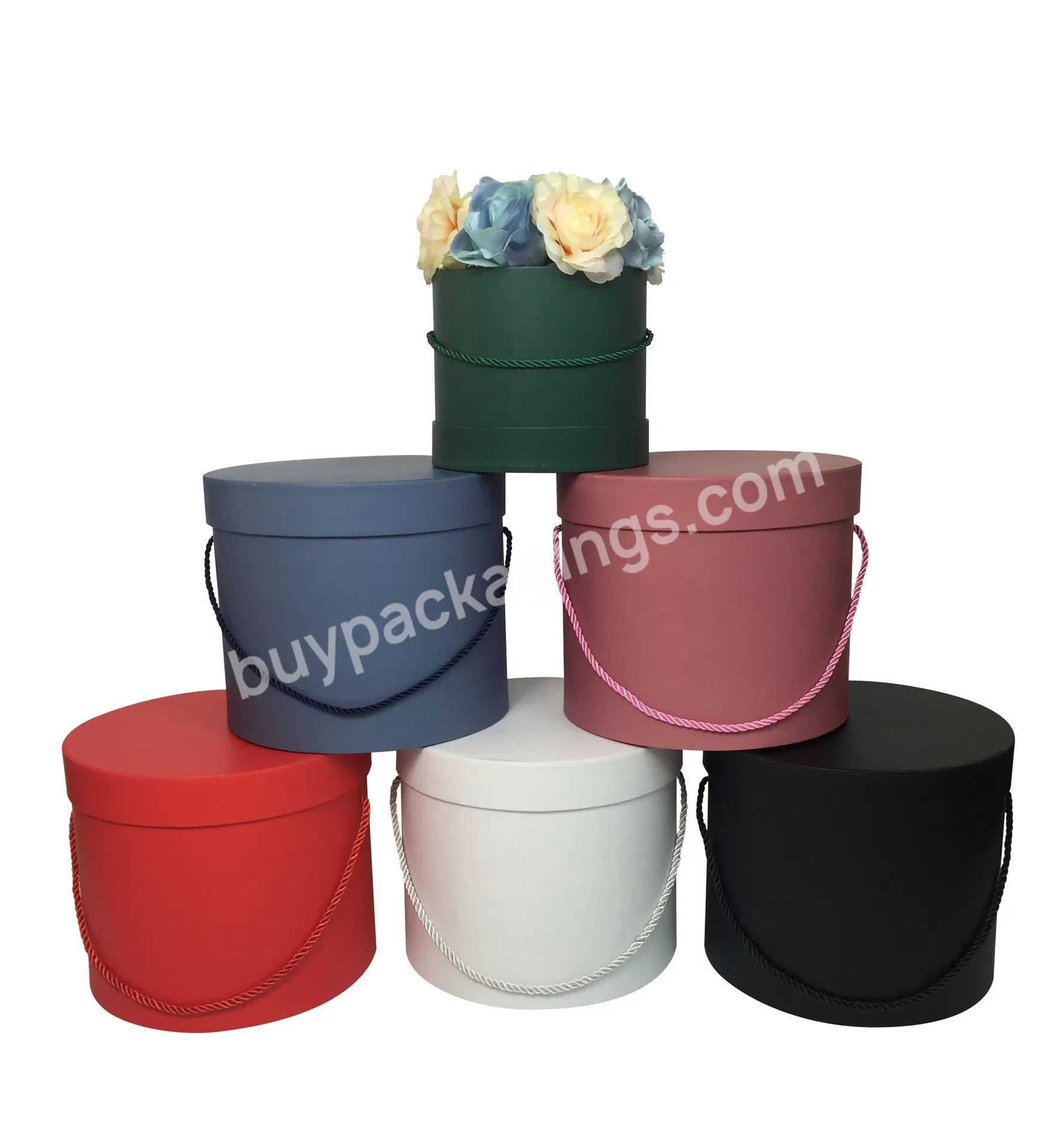 Hot Selling 3pcs/set Round Hug Bucket Gift Box Portable Flower Box With Hand Rope For Valentine's Day - Buy Hot Selling 3pcs/set Round Hug Bucket Gift Box,Portable Flower Box With Hand Rope,Flower Box With Hand Rope For Valentine's Day.