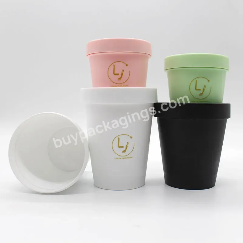 Hot Selling 50ml 100ml 150ml 200ml 250ml Pink Plastic Jar Deluxe Plastic Jar With Pink Lid - Buy Custom Cosmetic Jar,Rose Gold Cosmetic Jar,Frosted Jar Cosmetic.