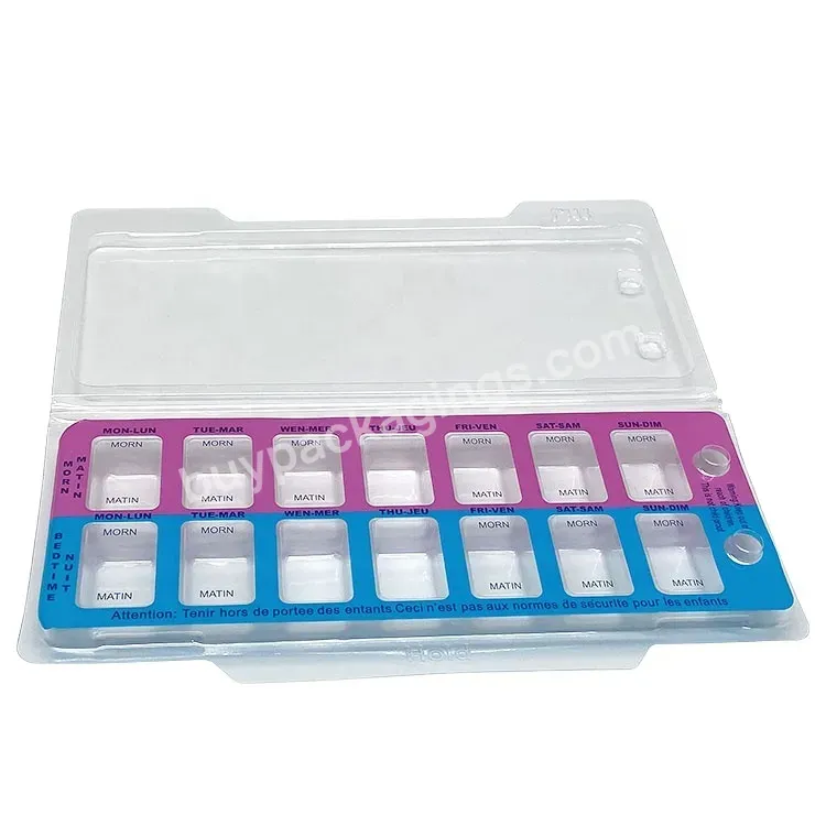Hot Selling 7 Days Pill Container Tray And Monthly Plastic Pill Medication Blister Cards Blister Clamshell Pack Tray - Buy 7 Days Pill Container Tray,Blister Clamshell Pack Tray,Plastic Pill Medication Packaging.
