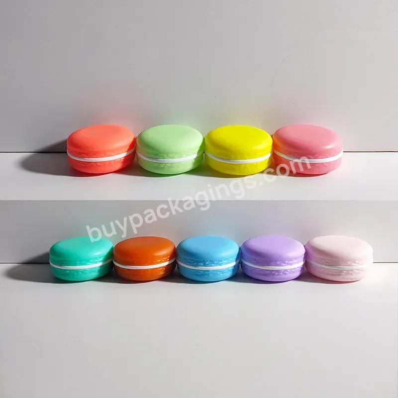 Hot Selling And Ready To Ship 10g Purple/pink Macaroon Jar,Eyeshadow Makeup Cream Lip Balm Container Pots