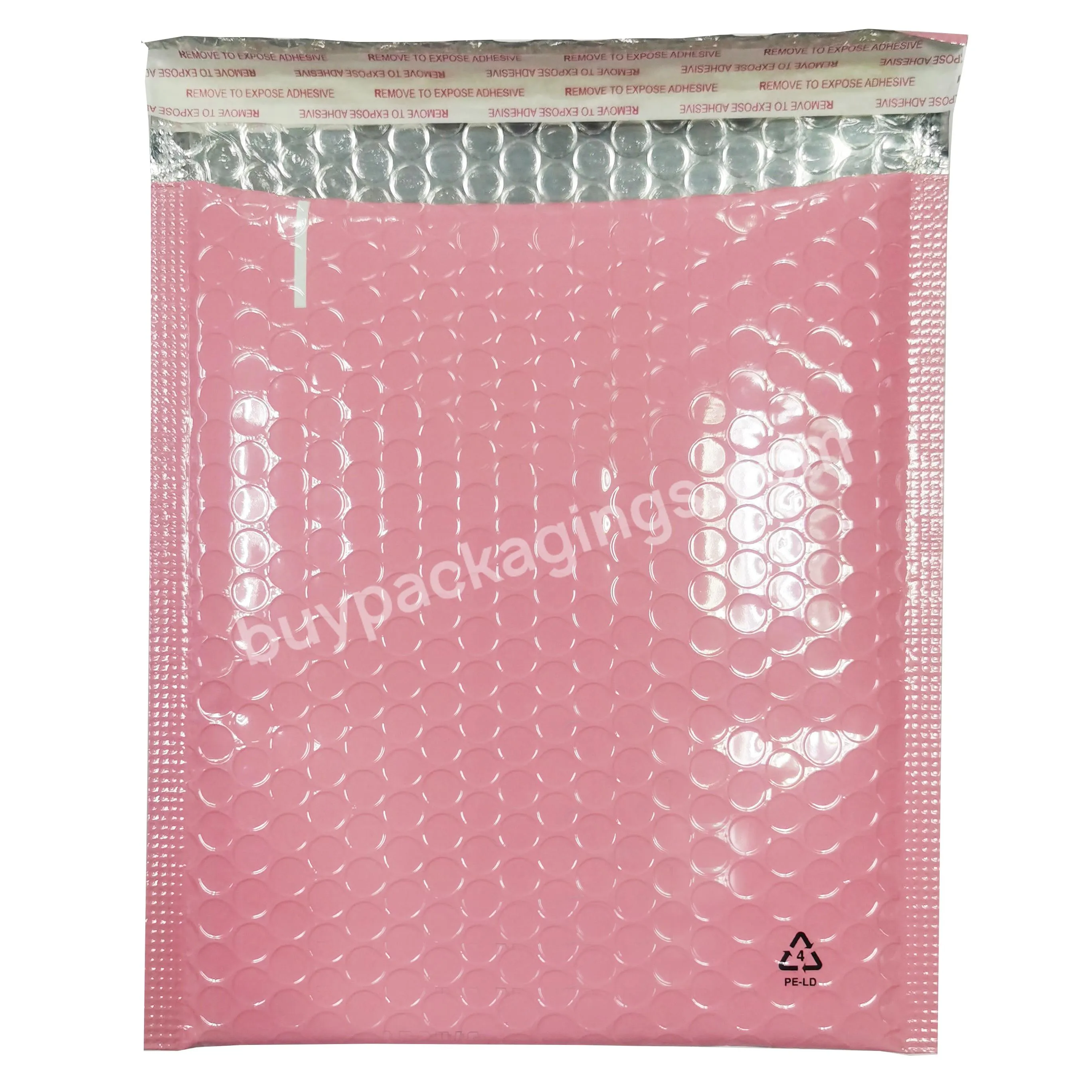 Hot Selling Bubble Polymailer Custom Logo Bubble Poly Mailers Pink Shipping Packaging Envelops