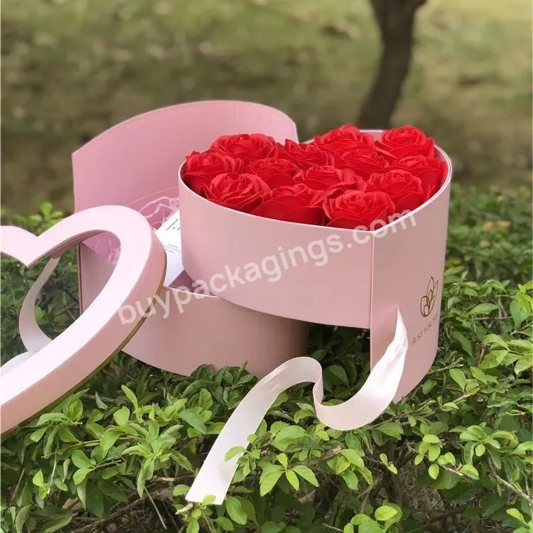 Hot Selling Classical Double Layer Heart Gift Box Spinning Open Flower Gift Paper Box Grey Board Box - Buy Hot Selling Classical Double Layer Heart Gift Box,Spinning Open Flower Gift Paper Box,Flower Gift Paper Box Grey Board Box.