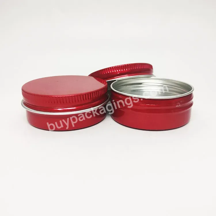 Hot Selling Custom Color Aluminum Cosmetic Hair Gel Packaging Can Container 30ml Aluminum Round Tin Jar - Buy Aluminum Jar,Stick Deo Container,Solid Wax Tube.