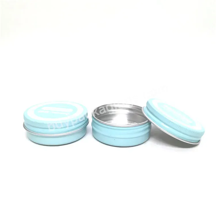 Hot Selling Custom Printed Empty Cosmetic Aluminium Jar Cream Lip Balm Container With Screw Lid Candles Metal Tin - Buy Aluminum Jar,Stick Deo Container,Solid Wax Tube.