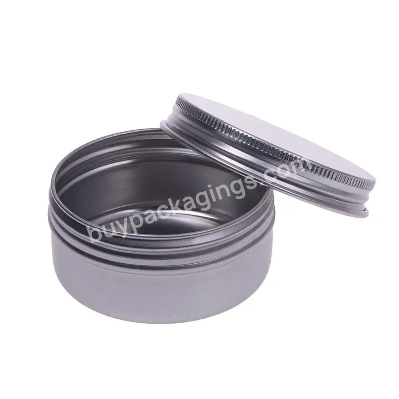 Hot Selling Customizable Air Tight Aluminum Screw Lid Metal Mint Candy Tea Can Tin Box Tin Jar - Buy Aluminum Jar,Stick Deo Container,Solid Wax Tube.