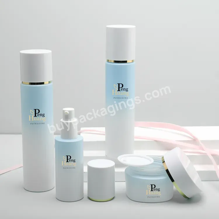 Hot Selling Customized 100ml 120ml Cosmetic Glass Bottle Sets Glass Jar And Skincare Face Cream Lotion Bottle Pump - Buy Cosmetic Packaging Bottle,Glass Lotion Bottle,Cosmetics Cream Glass Bottles And Jars.