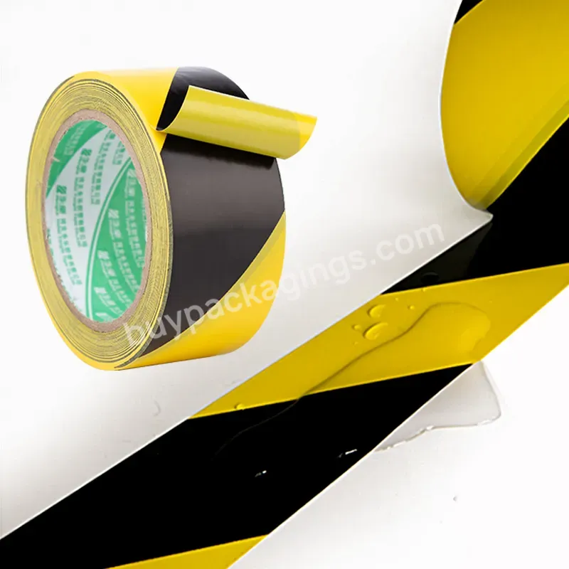 Hot Selling High Viscosity Double Color Pvc Warning Reflective Tape For Zone Division - Buy Safety Tape,Industrial Safety Belt With Reflective Tape,Black And Yellow Reflective Warning Tape.