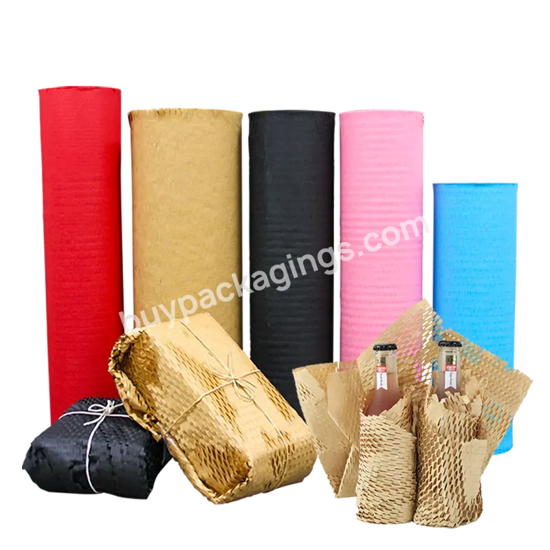 Hot Selling Honeycomb Paper Eco Friendly Buffer Wrapping Roll For Mobile Transport Wrapping Gifts - Buy Honeycomb Paper,Bubble Paper,Kraft Honeycomb Paper Roll.