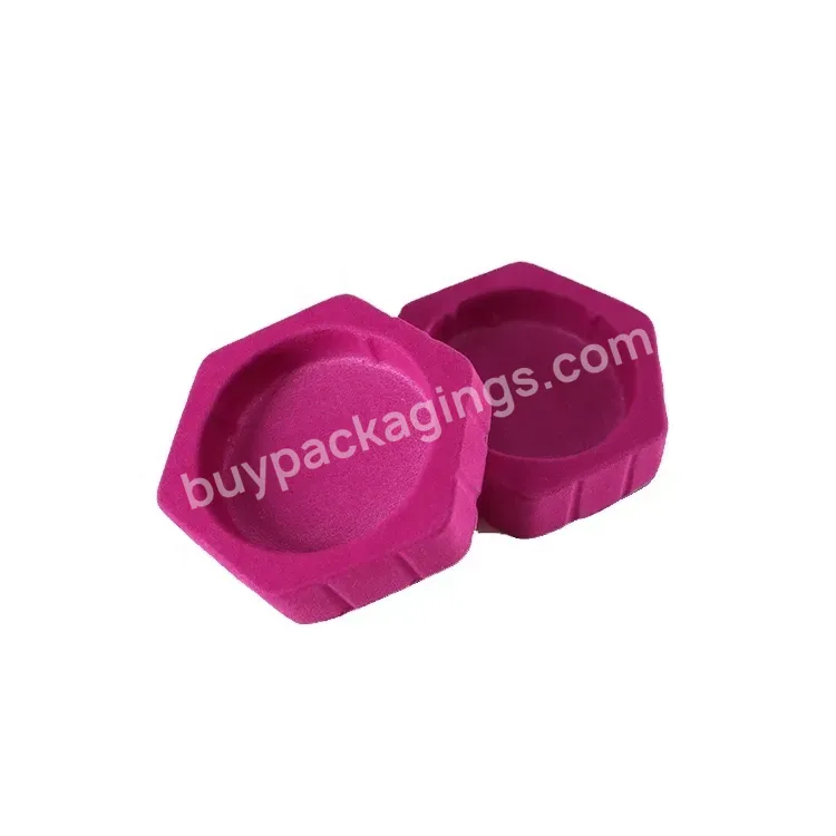Hot Selling Pink Customized Pvc Plastic Blister Packaging For Jewelry Inner Flocking Tray