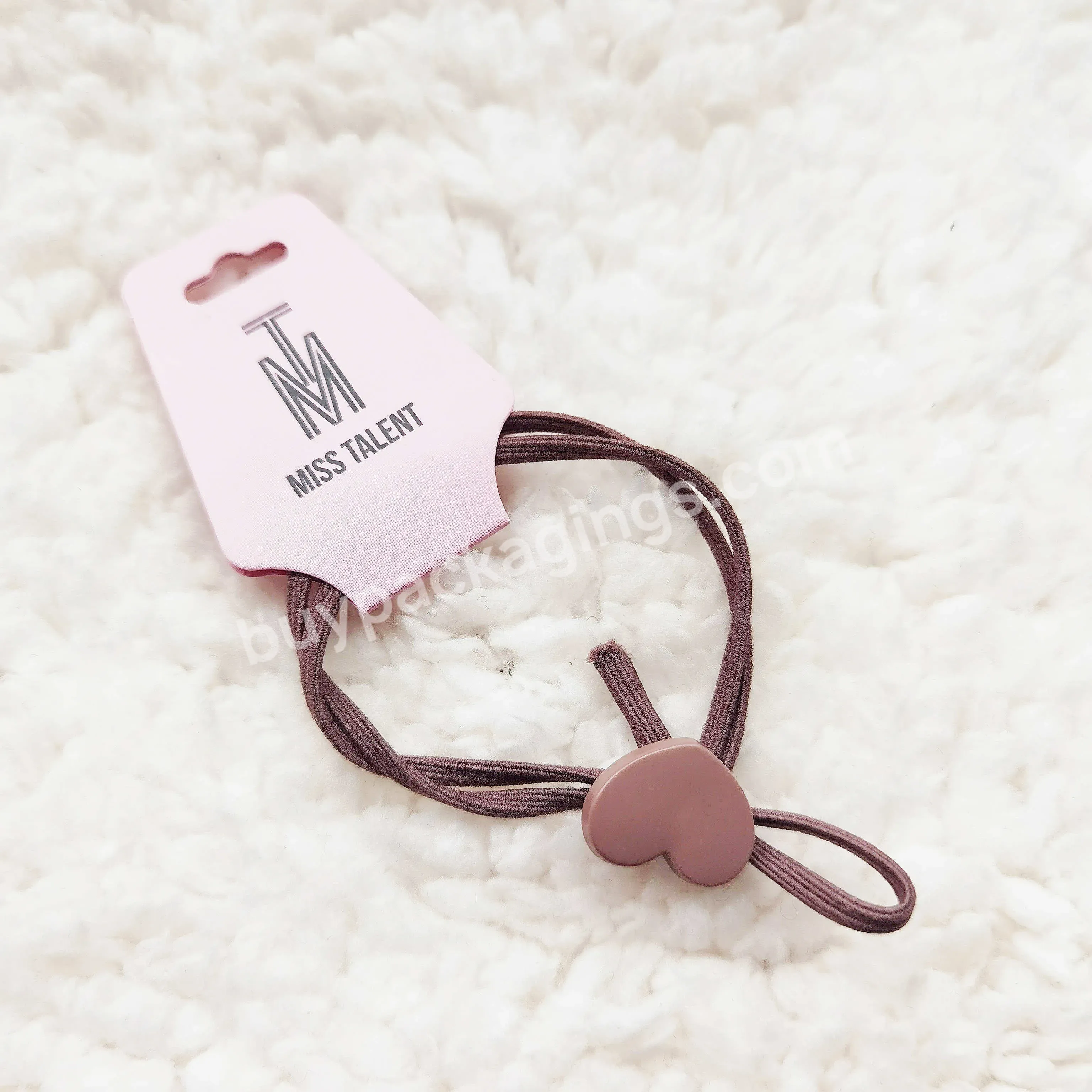 Hot Selling Reused Recyclable Hot Pink Jewelry Tags With Logo Custom Cardboard Earring Cards
