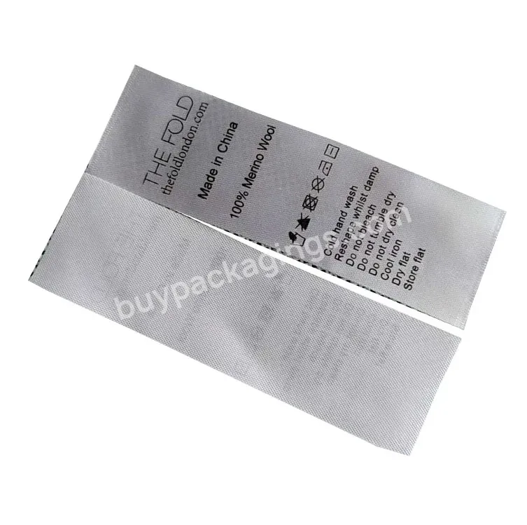 Hot Selling Stain Care Label Logo Printing Stain Label - Buy Clothing Label,Label,Stain Label.