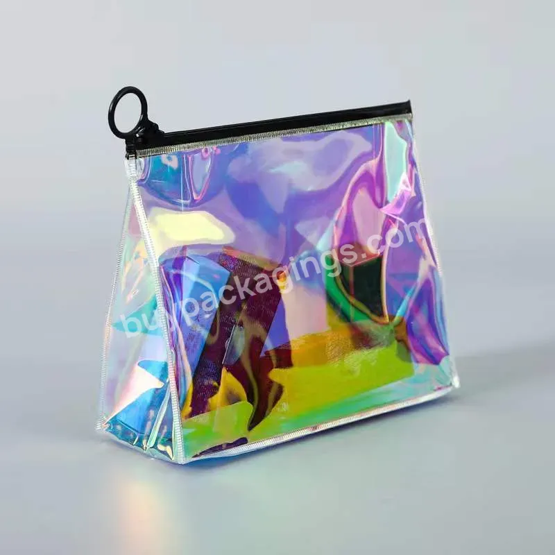 Hot Styles Reusable Waterproof Zip Lock Bag Holographic Swimwear Bag Pvc Packaging Bag - Buy Holographic Makeup Bag,Holographic Zip Bags,Holographic Shopping Bag.