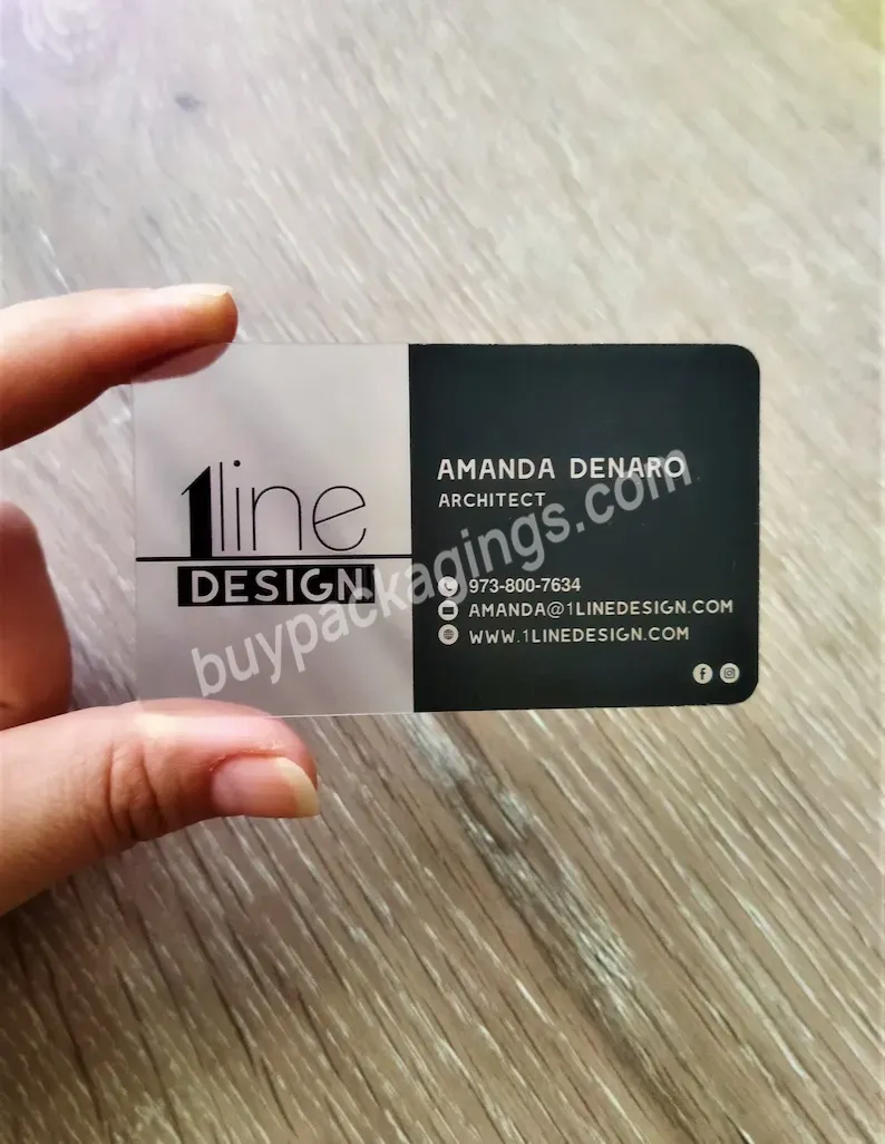Hot Welcome Customize Slogan Size Logo Design Business Cards Custom Luxury Pvc Name Card