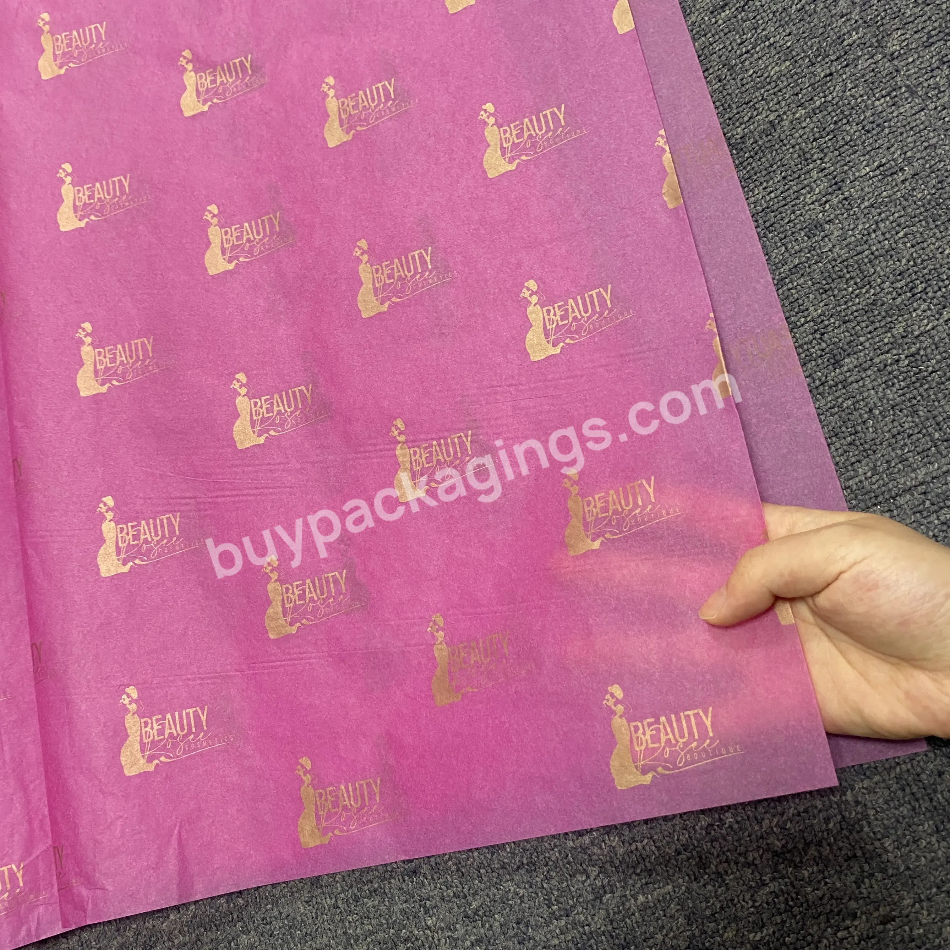 Hot Wrapping Paper Accepted Customized Logo And Size Tissue Paper Decorative Flowers/gifts/clothing/goods - Buy Paper Decorations Big Flowers,Custom Rivet Logo,Various Color To Choose.