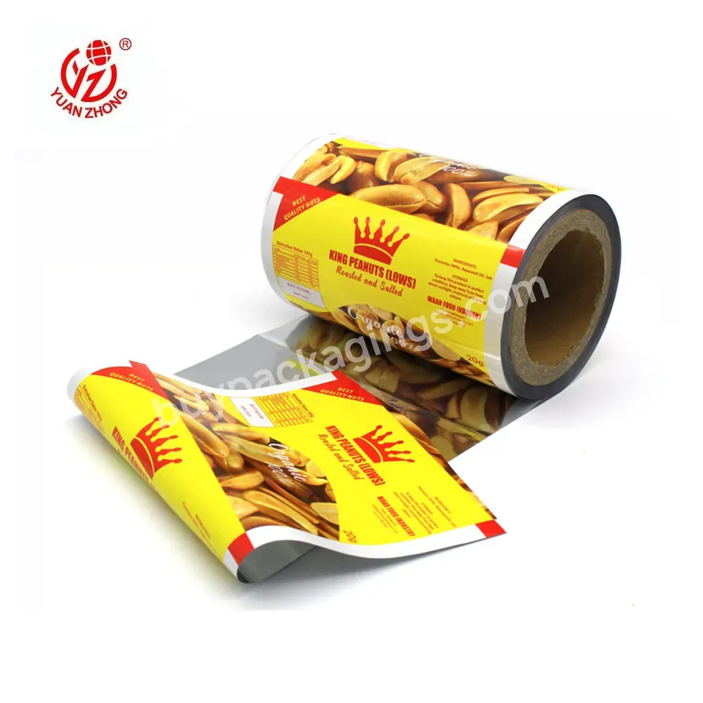 Hotsale Custom Printed Plastic Film Packaging Materials For Nuts Wrapping - Buy Packaging Material,Metallized Film For Food Packing,Nut Wrapping Bags.