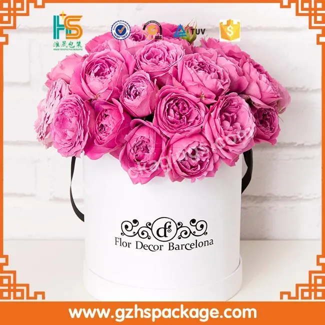 Huaisheng Wholesale Luxury Round Love Rose Flower Gift Shipping Bouquet Box Packaging - Buy Flower Box,Love Flower Box,Round Flower Box.