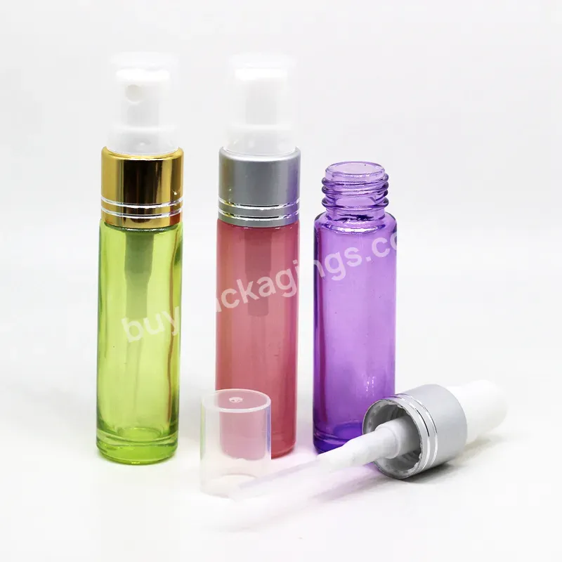 In Stock 10ml Pearl Color Perfume Spray Glass Bottle Essential Oil Bottle With Gold/silver Sprayer Top - Buy Refillable Perfume Spray Bottle,Bottle Spray Cosmetic,10ml Spray Bottle.