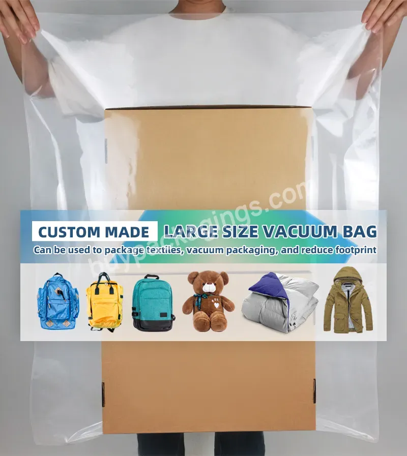 In Stock 40 * 60 Cm Glossy Vacuum Plastic Bag For Commercial Vacuum Machines - Buy Clear Plastic Bags For Packing Fruit Powder And Candy,Packaging Bags For Spice Plastic,Transparent Sealed Pe Vacuum Food Plastic Bag.