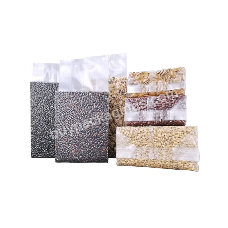 In Stock 5kg Transparent Plastic Sealed Rice Brick Vacuum Bag With Gusset Rice Vacuum Plastic Bag Custom Printing - Buy Food Packaging Bag,Food Vacuum Plastic Bag,Vacuum Bag For Flaxseed.