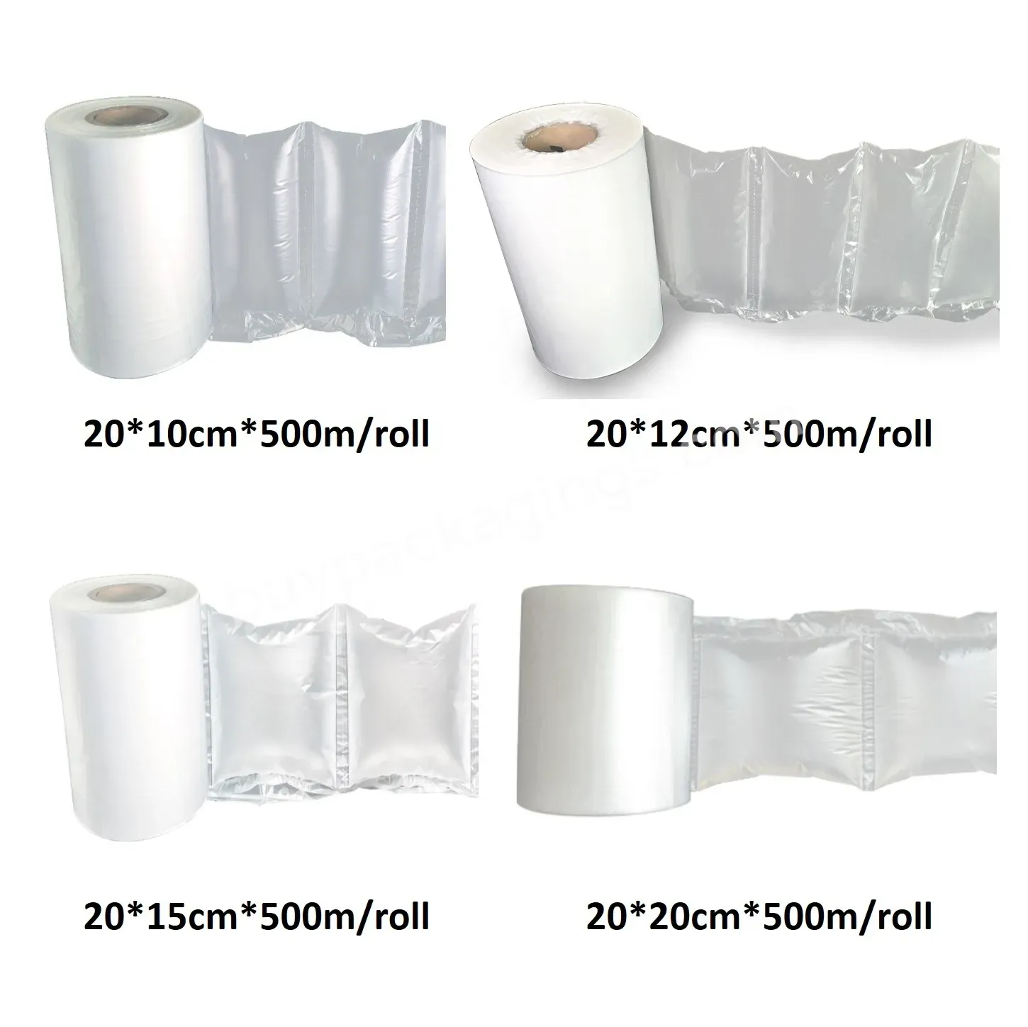 Inflatable Air Pillows Bags Void Fill Cushioning Packing Material 500 Meters A Roll - Buy Shockproof Air Filled Cushion Pillow Packaging Bag Packing Film Making Machine,Wholesale Air Cushion Bag Film Packaging Roll Packing Machine,Plastic Air Cushion