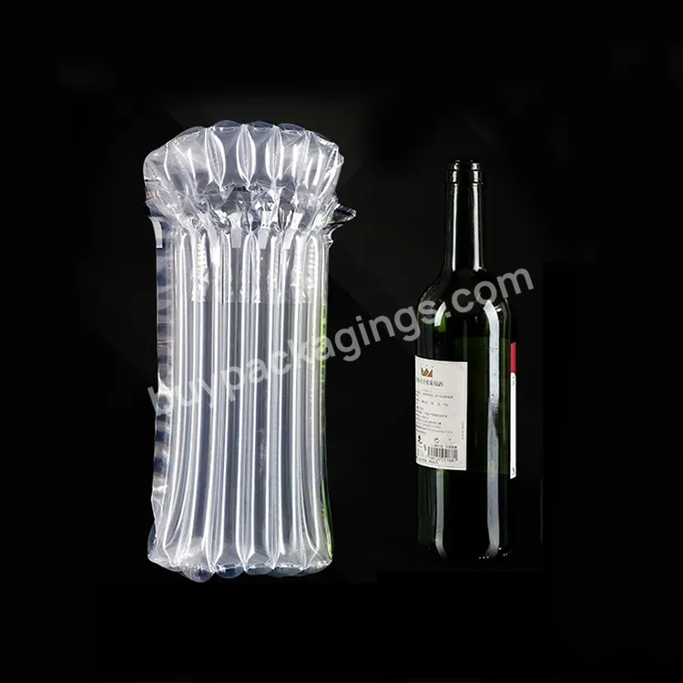 Inflatable Bubble Cushion Wrap Protective Packaging Air Column Bag For Red Wine - Buy Air Column Bag,Inflatable Bubble Bag,Custom Column Bag.