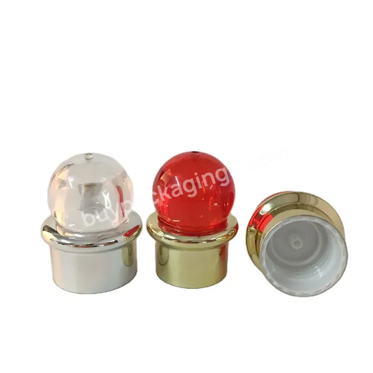 Injected Different Colors Top Round Ball With Screw Cap 28/410 Special Design Plastic Cap For Cosmetic Bottle Packaging - Buy 28mm Pp Plastic Screw Cap,28mm 28/410 Uv Coated Cap Special Design Plastic Cap,28mm Plastic Cap.