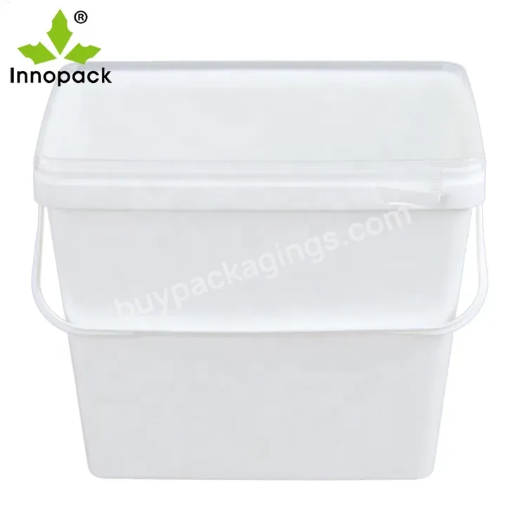 Innopack Hot Sell 9l Square Plastic Bucket In Food Grade Oil Or Chemical - Buy Plastic Bucket Yoghurt,Ice Bucket White Plastic,Custom Plastic Bucket.