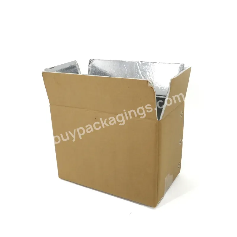 Insulated Cartons For Ice Bag Transportation Insulated Packaging Boxes For Aquatic Products And Meat - Buy Fsc Carton Custom Box Frozen Food Insulated Container Fresh Food Insulated Freezer Cardboard Refrigerator Boxes,Insulated Cartons For Ice Bag T
