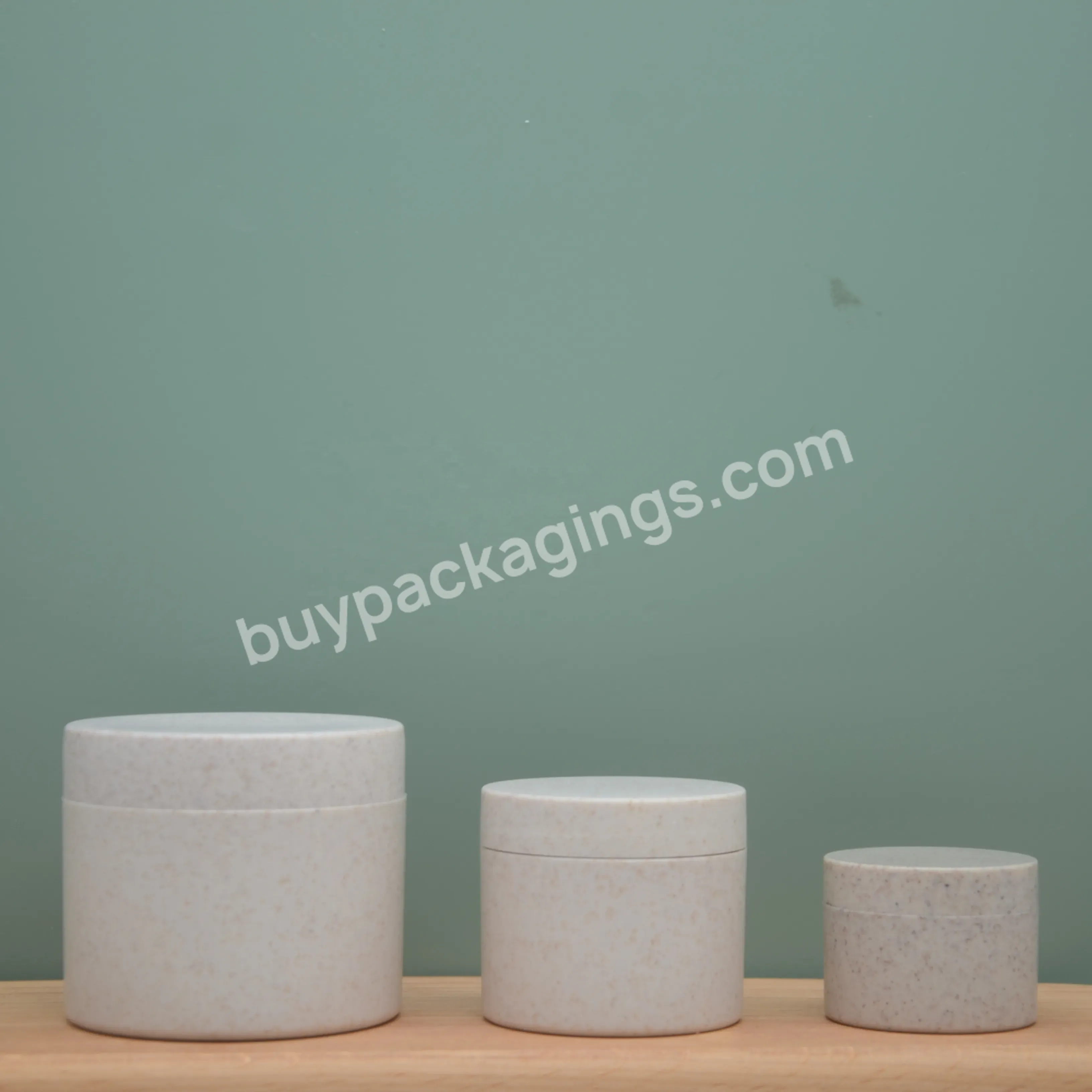Jars With Lids Special Design Widely Used Cosmetic Wheat Straw Plastic Custom Eco-friendly Degradable Plastic Jar - Buy Eco Friendly Jar For Cosmetics/wheat Packing Jar/wheat Straw Brown Jar/wheatstraw Jar,Biodegradable Jar Packaging,Wheat Straw Jar.