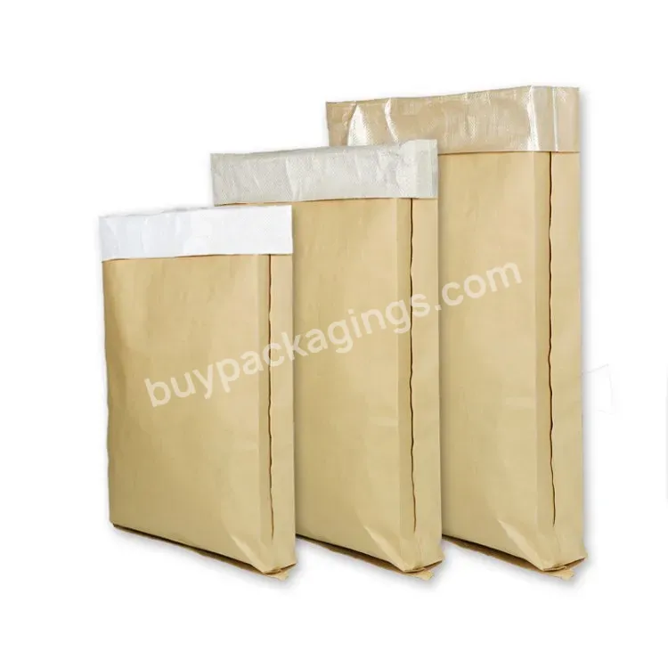 Kraft Paper Bag For Cement Package Kraft Paper Packing Bag For Powder Packaging 25kg Paper Kraft Bags - Buy Kraft Paper Bag For Cement Package,Kraft Paper Packing Bag,Powder Packaging 25kg Paper Kraft Bags.