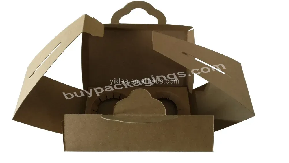 Kraft Paper Folding Design Packaging Box For Beverage Coffee Juice Drink Bottle,Wholesale Custom Made Take Out Container Handle - Buy Kraft Paper Box Packaging,Manufacturer Folding Packaging Box,Custom Desgin Packaging Container.