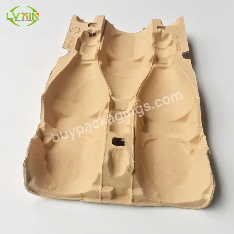 Kraft Paper Logo Corrugated Shipping Mailer Box Custom Moulded Pulp Packaging