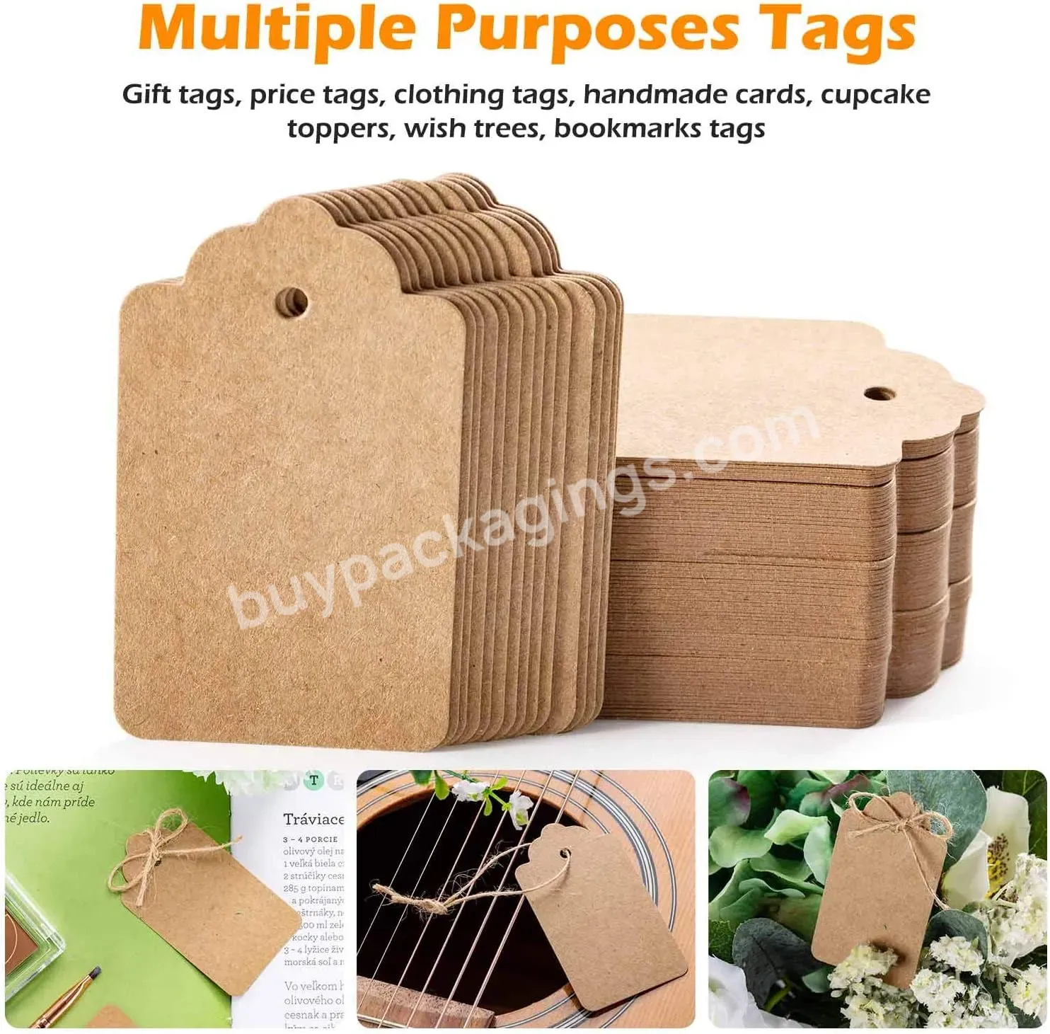 Kraft Paper Price Tags Craft Tags Labels Kraft Paper Jewelry Tags With String