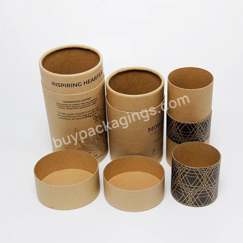 Kraft paper tube cardboard tube packaging  food   tea  coffee