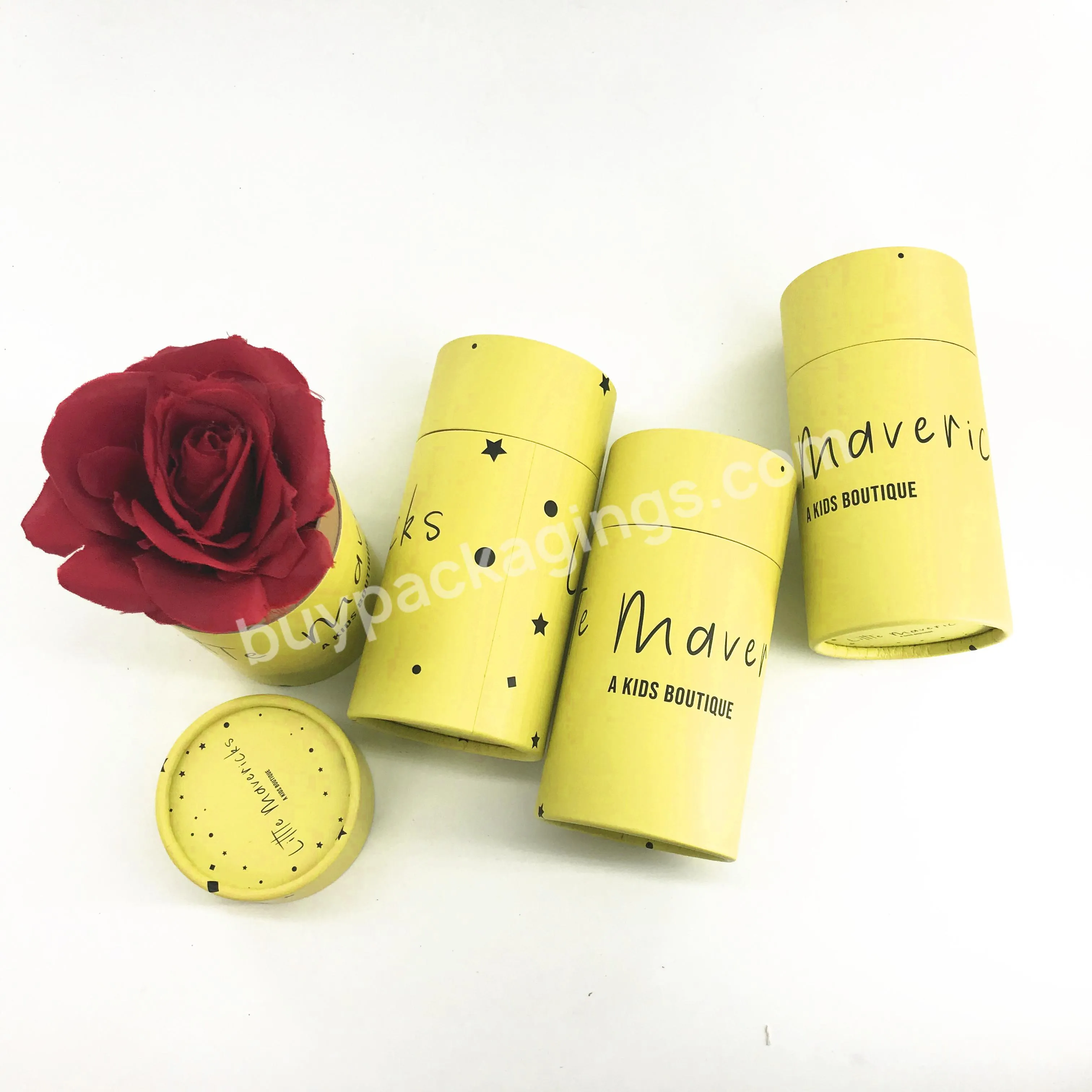 Kraft Round Box Tissue Packaging Coffee Tea Food Grade Paper Tube Long White Poster Candle Telescopic Cylinder Tube