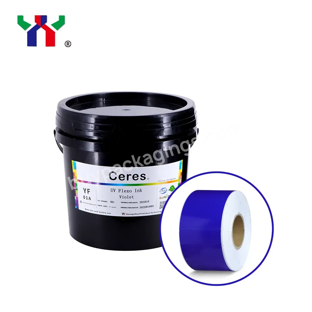 Label Printing Ceres Uv Flexo Ink Purple Package 5kg/barrel