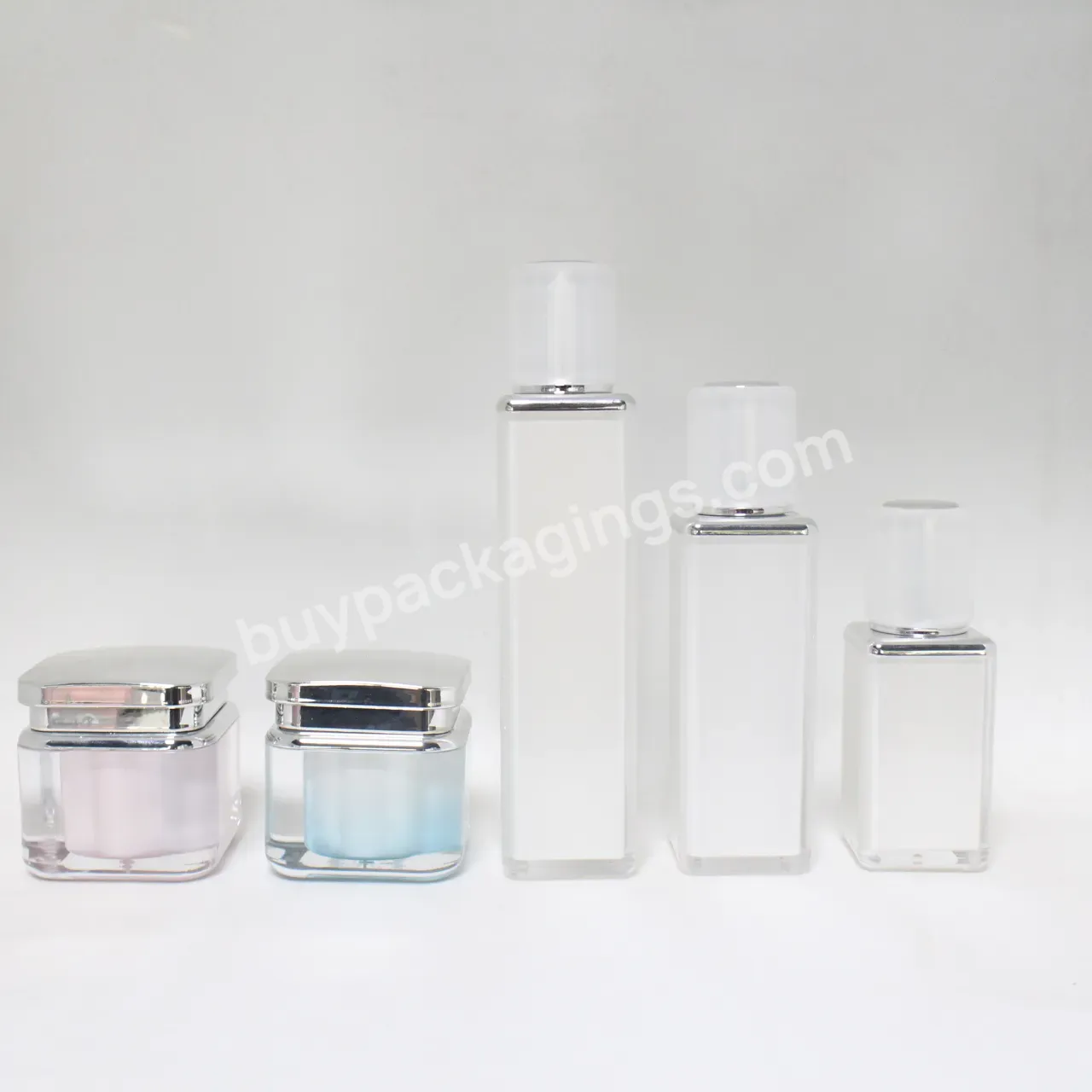 Lady Cosmetics Packaging 15g/30g/50ml/100ml Acrylic Luxury Gold Empty Lotion Bottle And Cream Jar/container - Buy Cosmetic Acrylic Jar,Acrylic Jar Cosmetic,Acrylic 50ml Jar.
