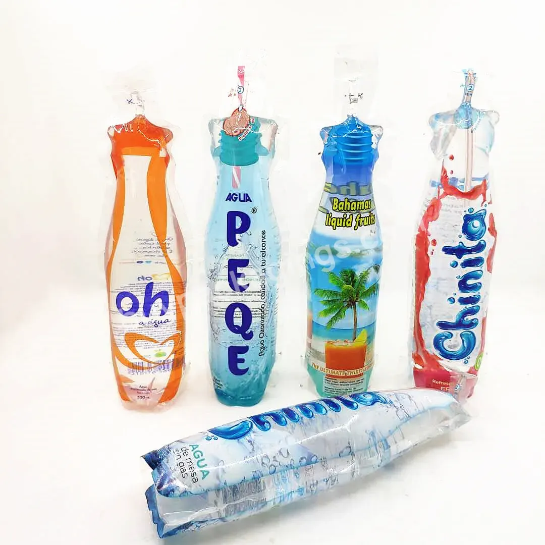 Laminated Bags Disposable Bottle Shape Juice Packing Pouches For Juice Or Water Packing - Buy Laminated Bags,Disposable Bottle Shape Juice Packing Pouches,Juice Or Water Packing.