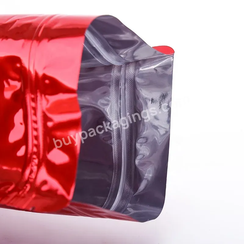 Laminated Plastic Custom Logo Printing Waterproof Red Food Aluminum Foil Ziplock Cookie Tea Bag - Buy Waterproof Tea Bag,Food Aluminum Foil Bag,Ziplock Cookie Bag.