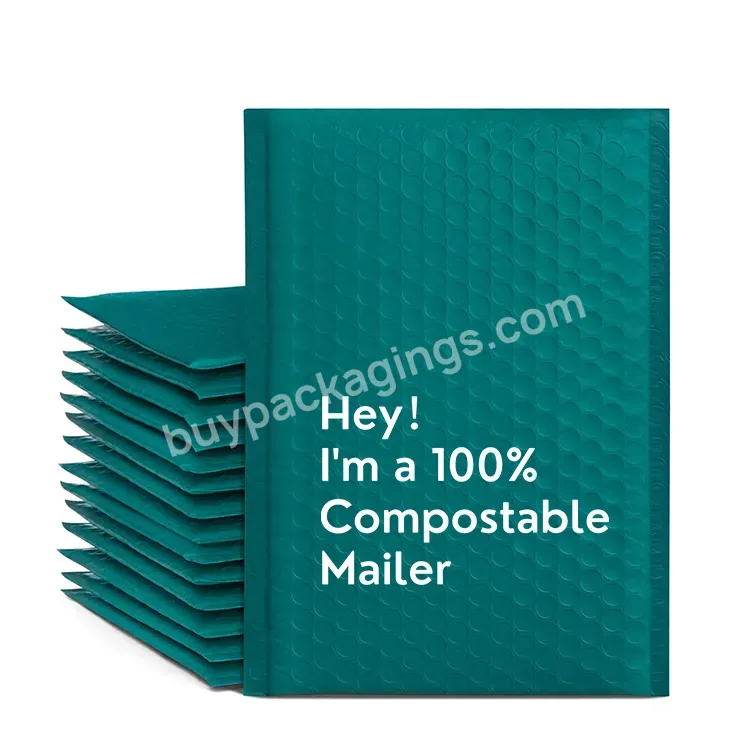 Landfill Eco Friendly Packaging Envelopes Compostable Envelopes Mailing Bags Blue Compostable Bubble Mailers - Buy Compostable Bubble Mailers,Environmentally Friendly Envelopes,Custom Bubble Mailer.