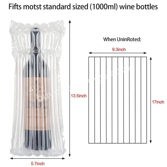 Laptop Inflatable Column Air Sealed Column Bubble Film Bag Column For Protecting Fruits Red Wine Transport Material - Buy Seal Bubble Cushion Plate Wine Bottle Inflatable Protective Air Column Bag Wrapping Roll Buffer Packaging,Waterproof Plastic Pac