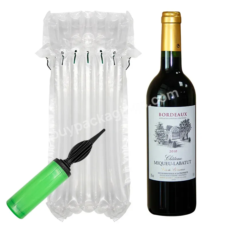 Laptop Inflatable Column Air Sealed Column Bubble Film Bag Column For Protecting Fruits Red Wine Transport Material - Buy Seal Bubble Cushion Plate Wine Bottle Inflatable Protective Air Column Bag Wrapping Roll Buffer Packaging,Waterproof Plastic Pac