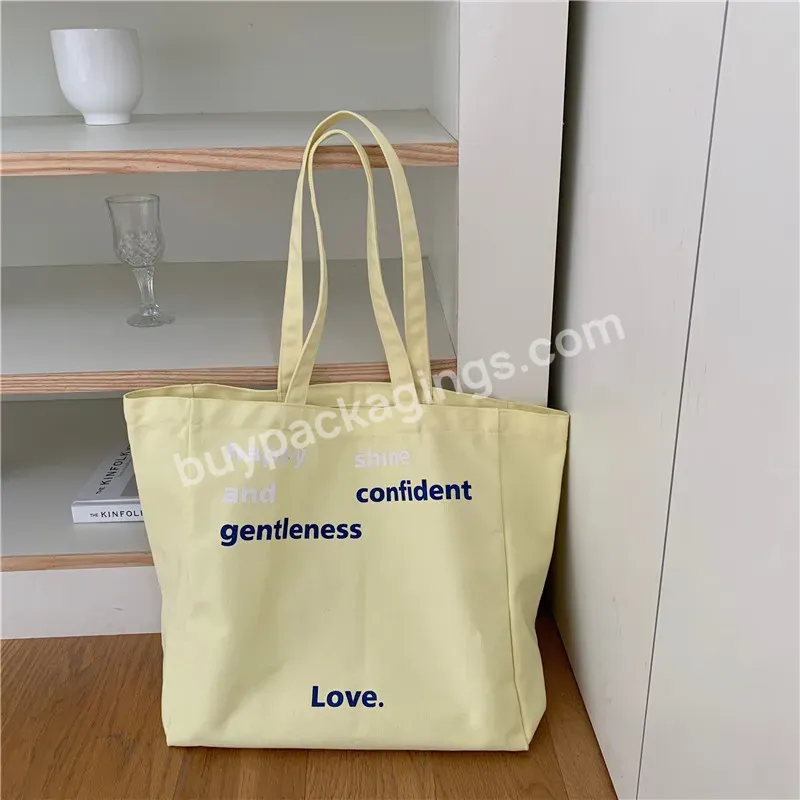 Large Capacity Customization Design Printed Durable High Quality Organic Tote Cartoon Pattern Canvas Bags For Shopping